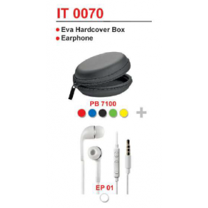 [OEM Gadget Set] Eva Hardcover Box / Earphone - IT0070